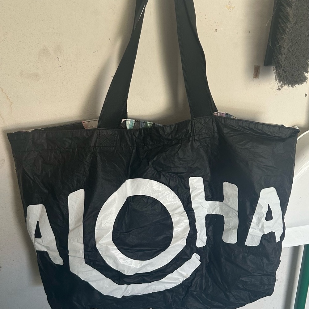 ALOHA Collection Black Tote Bag